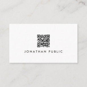 Tarjeta De Visita Diseño simple personalizado moderno fácil de hacer