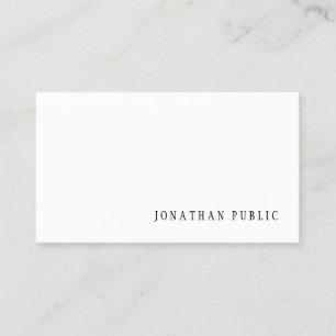 Tarjeta De Visita Diseño simple plantilla moderna profesional elegan