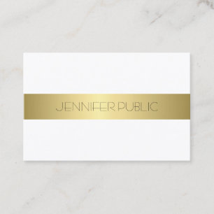 Tarjeta De Visita Diseño sofisticado y sencillo de diseño Gold Aspec