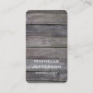 Tarjeta De Visita Diseño único de madera artificial vertical