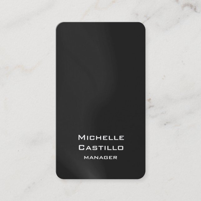 Tarjeta De Visita Diseño único de ondas grises artificiales vertical (Anverso)