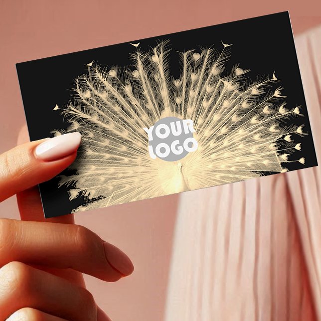 Tarjeta De Visita Diseño único Logotipo de Personalizado Golden Peac (Subido por el creador)