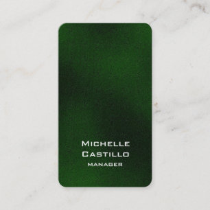 Tarjeta De Visita Diseño único verde de esquina redondeada vertical