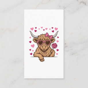 Tarjeta De Visita Diseño Vectorial de Gafas de Sol de San Valentín d