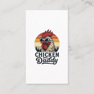 Tarjeta De Visita Diseño vectorial vintage de puesta de sol de gallo