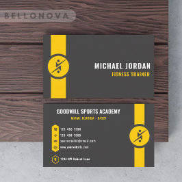 Tarjeta De Visita Diseño Y Arte Amarillo Negro Y Oscuro personalizad