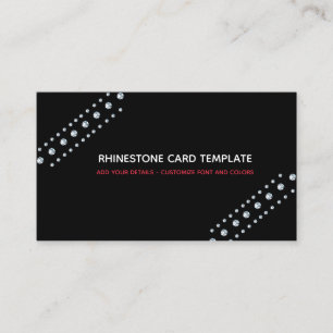 Tarjeta De Visita Diseños de diamantes - Diamante de imitación