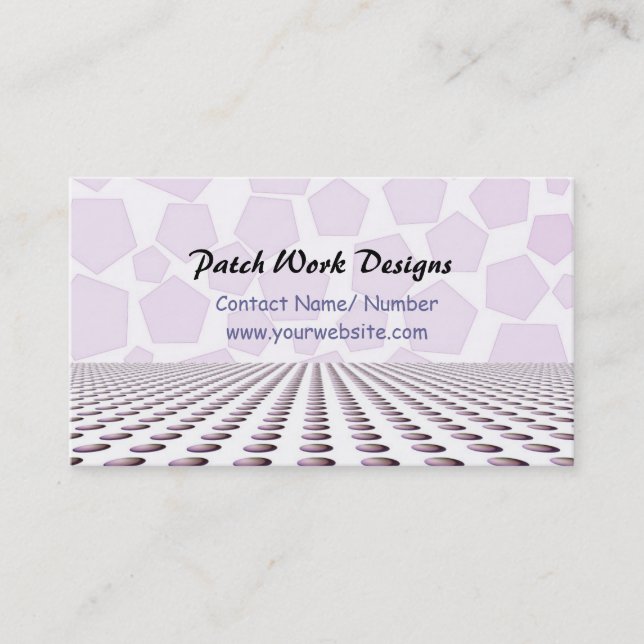 Tarjeta De Visita Diseños de Textiles (Anverso)