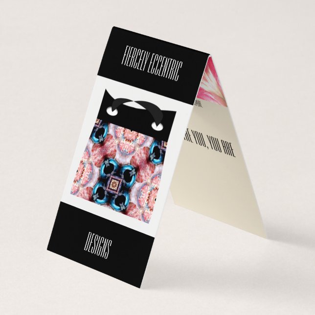Tarjeta De Visita Diseños Ferozmente excéntricos de Bama Cynt Ink (Reverso)