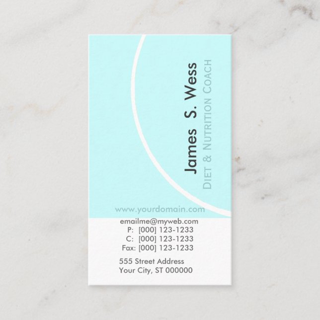 Tarjeta De Visita Diseños nerviosos con clase del extracto de la (Anverso)