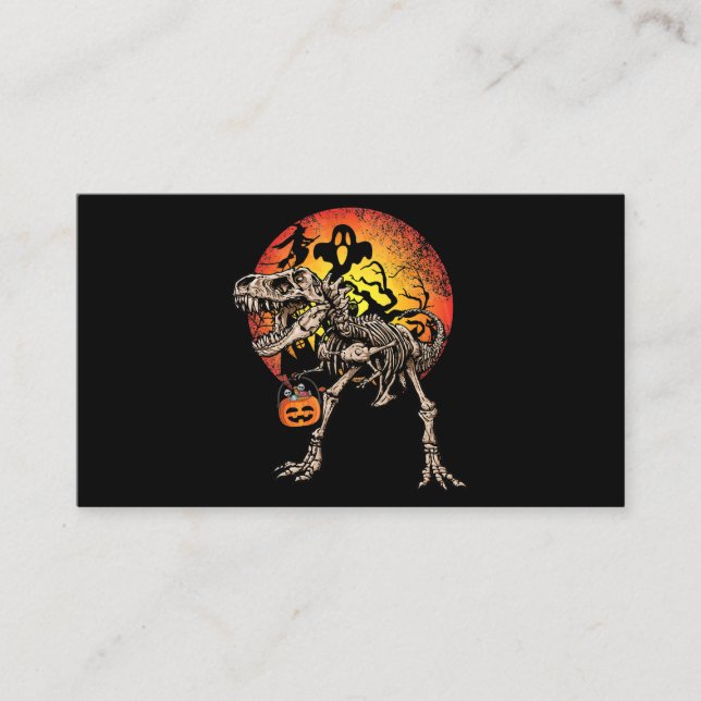 Tarjeta De Visita Disfraz de calabaza de Halloween (Anverso)