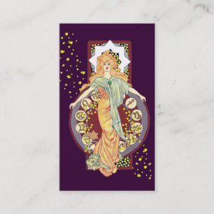 Tarjeta de visita dispersada de las estrellas