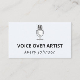 Tarjeta De Visita Dispositivo de grabación de sonido de micrófono cl