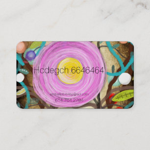 Tarjeta De Visita Disquete rosa de plantilla
