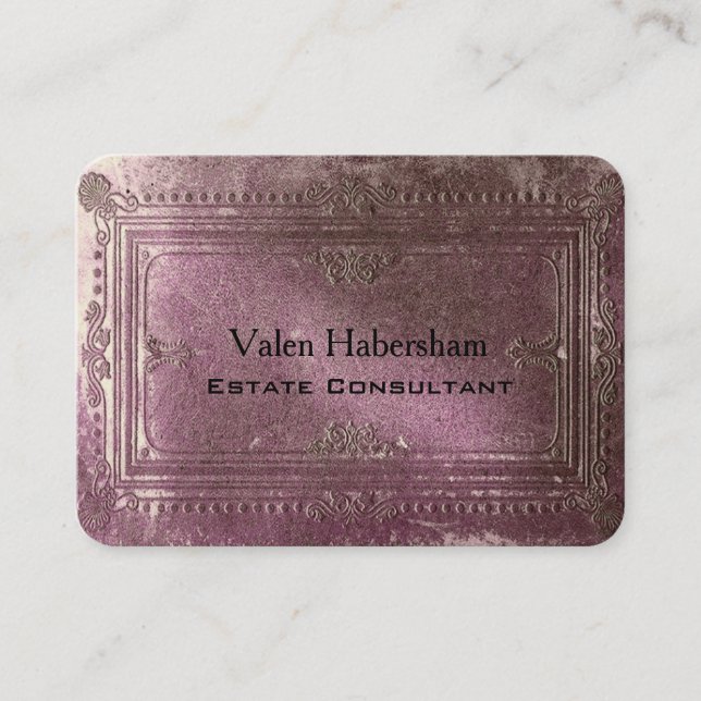 Tarjeta De Visita Distinción redonda de Peiffer Cleve (Anverso)