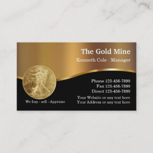 Tarjeta De Visita Distribución de Ventas de Oro Classy