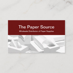 Tarjeta De Visita Distribuidor de suministros de papel