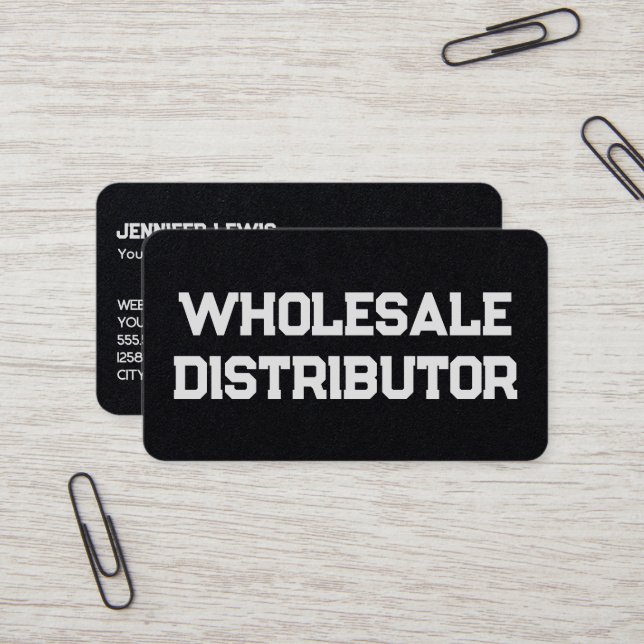 Tarjeta De Visita Distribuidor mayorista Premium QR (Anverso/Reverso In Situ)