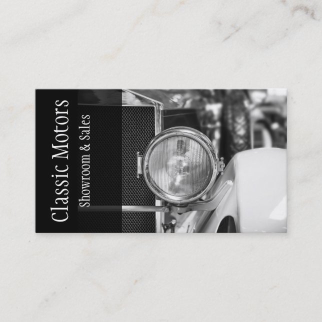 Tarjeta De Visita Distribuidores automáticos de autos clásicos (Anverso)