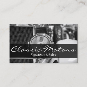 Tarjeta De Visita Distribuidores automáticos de coches clásicos de
