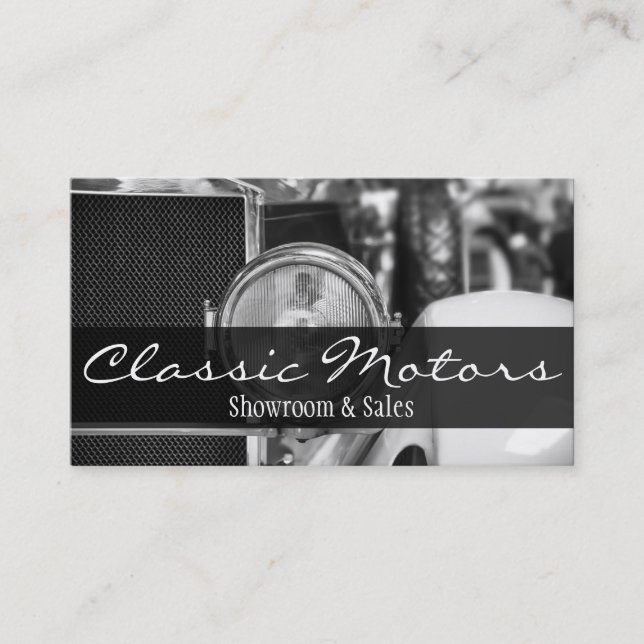 Tarjeta De Visita Distribuidores automáticos de coches clásicos de m (Anverso)