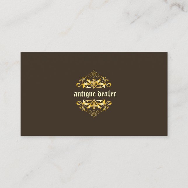 Tarjeta De Visita Distribuidores/Pinstripes/Filigres de Antigüedades (Anverso)
