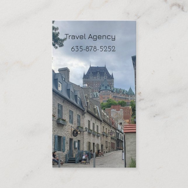 Tarjeta De Visita Distrito histórico de Quebec (Anverso)