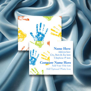 Tarjeta de visita diurna para niños