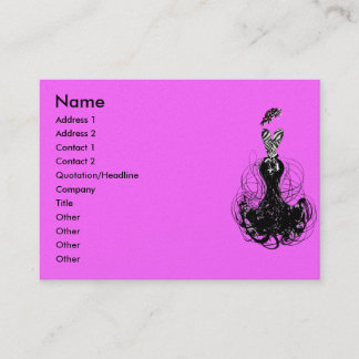 Tarjeta De Visita Diva de la moda - Consigue la flaqueza -