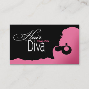 Tarjeta De Visita Diva del pelo - estilista del Beautician del saló