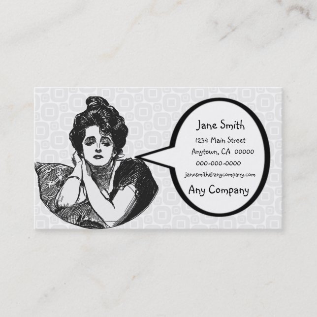 Tarjeta De Visita Diva del Victorian (Anverso)