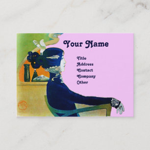 Tarjeta De Visita DIVA IN BLUE MONOGRAM Salón De Belleza ,Makeup Art