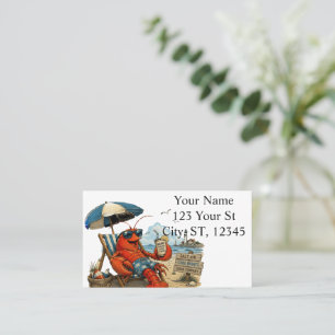 Tarjeta De Visita Diversión de verano de langosta de Maine Thunder_C