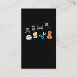 Tarjeta De Visita Diversión divertida de músico de humor de violin
