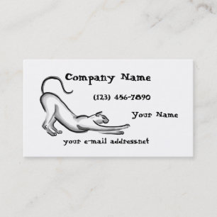 Tarjeta De Visita Diversión que estira la pintura del cepillo del