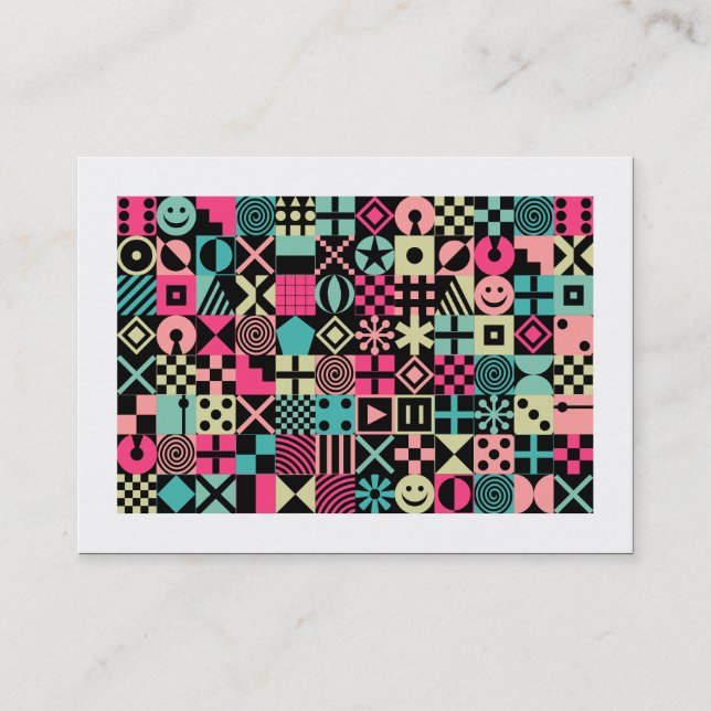 Tarjeta De Visita Diversión y juegos (bordeados) (Anverso)