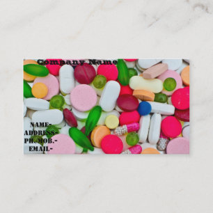 Tarjeta De Visita Diversos píldora/medicamento