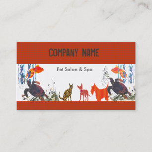 Tarjeta De Visita Divertido amor animales cuidado mascotas