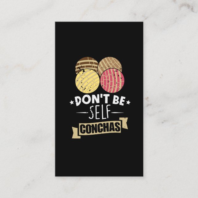Tarjeta De Visita Divertido bollo español - Humor de las Conchas Esp (Anverso)