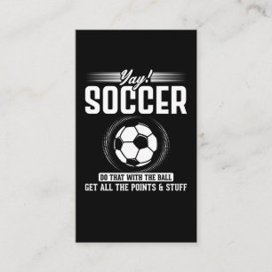 Tarjeta De Visita Divertido Chiste de fútbol femenino