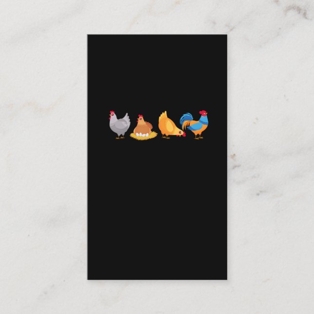 Tarjeta De Visita Divertido entusiasta de la granja de huevos de pol (Anverso)