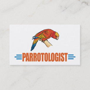 Tarjeta De Visita Divertido Me Encantan Los Loros
