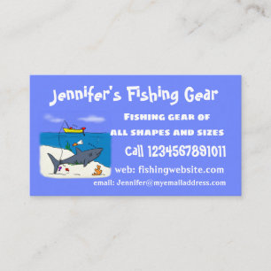 Tarjeta De Visita Divertido tiburón durmiente y personalizado de pes