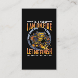 Tarjeta De Visita Divertido trabajo de soldadura dice para soldador