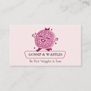 Tarjeta De Visita Divertidos Waffles