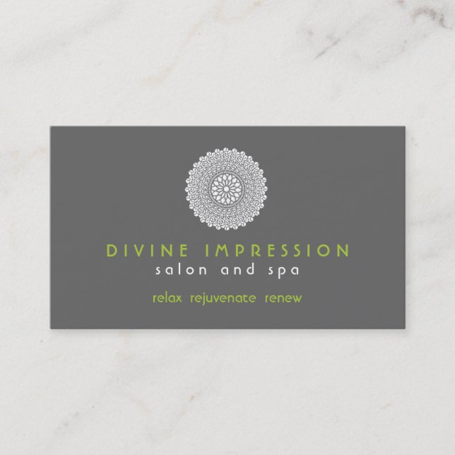 Tarjeta de visita divina de la impresión (Anverso)