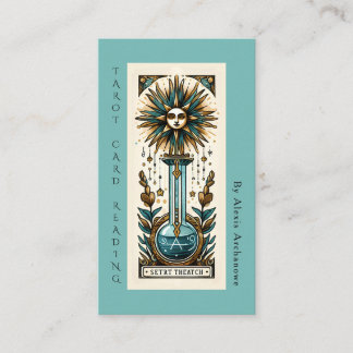 Tarjeta De Visita Divination Tarot Card Reading Business Card