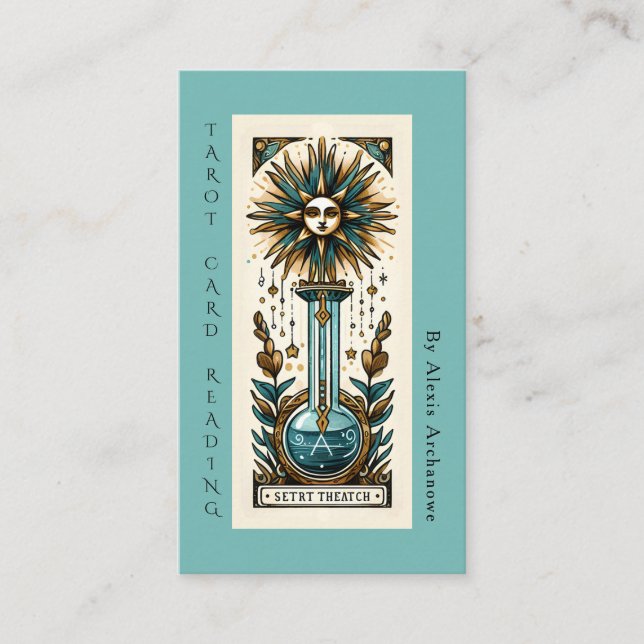 Tarjeta De Visita Divination Tarot Card Reading Business Card (Anverso)