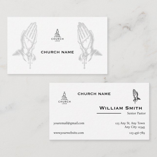 Tarjeta De Visita Divine Connection Pastoral Business Card (Anverso / Reverso)