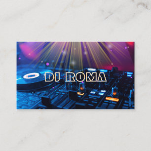 TARJETA DE VISITA DJ